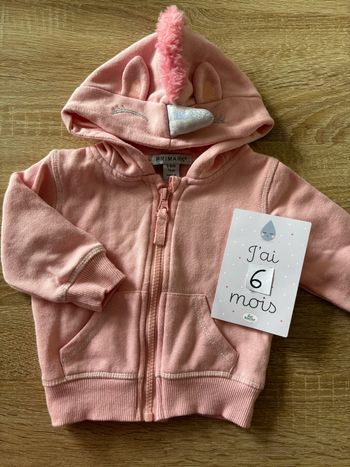 Gilet licorne Primark t.6m