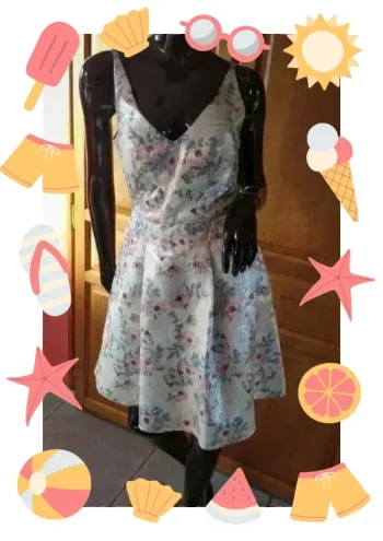 Sublime robe de cocktail ou mariage Eva Brazzi taille 34