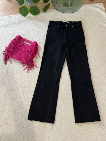 Pantalon Jean Flare crop MANGO