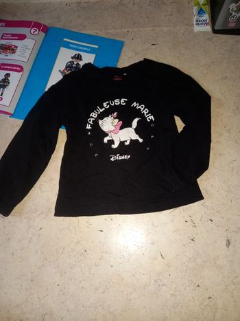 Tee-shirt  marie le chat disney t.6 ans de orchestra