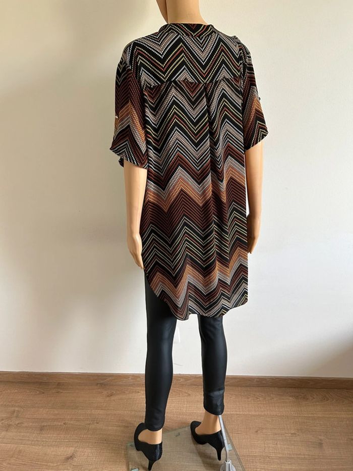 Blouse multicolore à manches courtes New Collection taille unique jamais portée (taille grand) - photo numéro 10