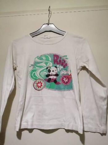 Tee shirt jaar-ev-ani blanc. Taille 8 ans.
