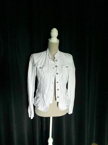 Veste blanche en coton Camaïeu
