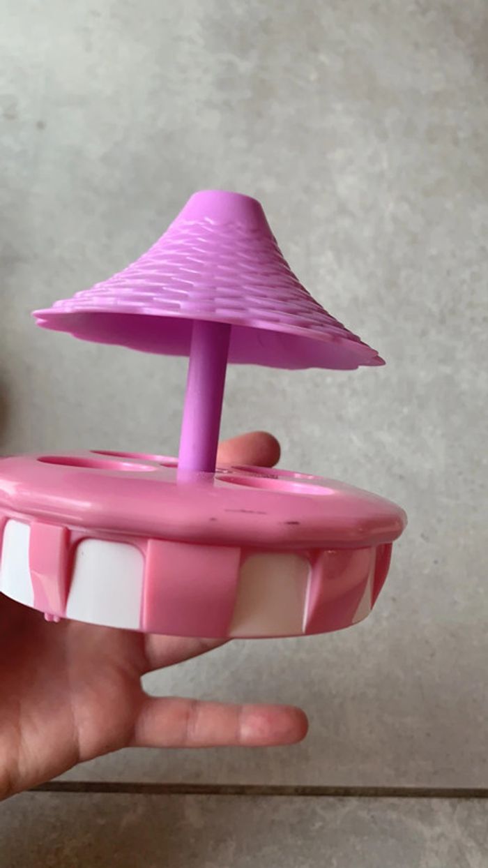 Jouet table tournante miniature pour poupée - photo numéro 2