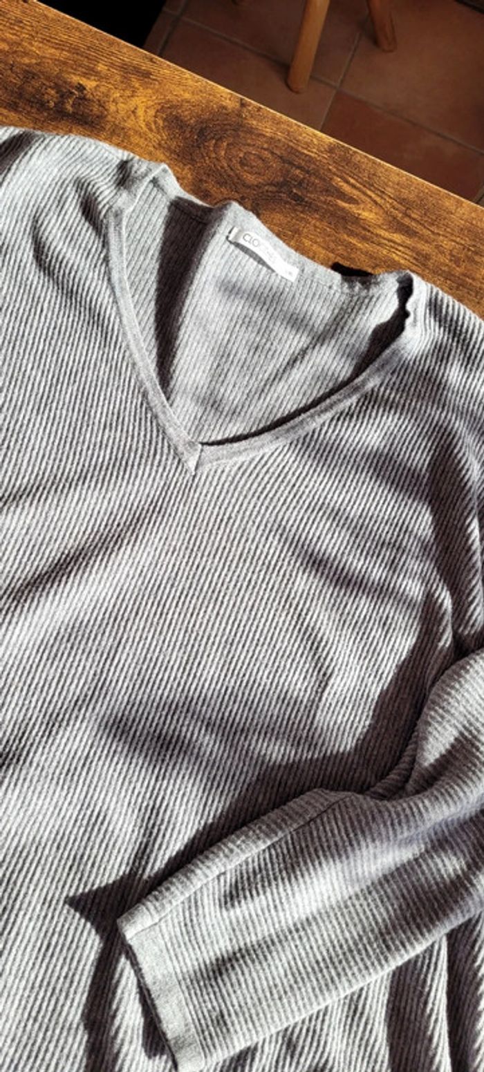 Pull oversize gris Cloothes L/XL - photo numéro 4