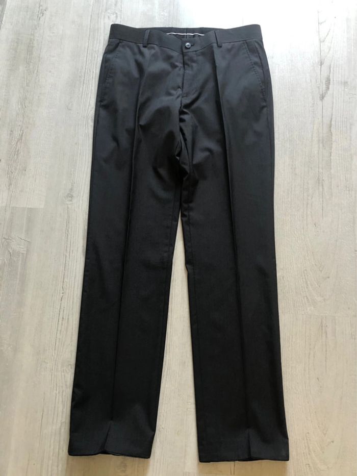 Costume « esprit » fit gris à rayures très fines T 50(40/42) porté 1 fois - photo numéro 10