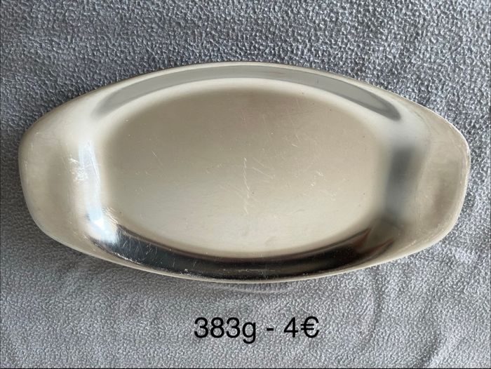 Plat de présentation ou de service pour la table en acier inoxydable. - photo numéro 1