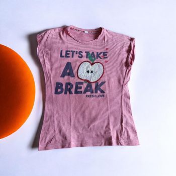 t-shirt rose 14 ans let’s make a break