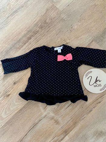 T shirt manches longues Kitchoun taille 1 mois