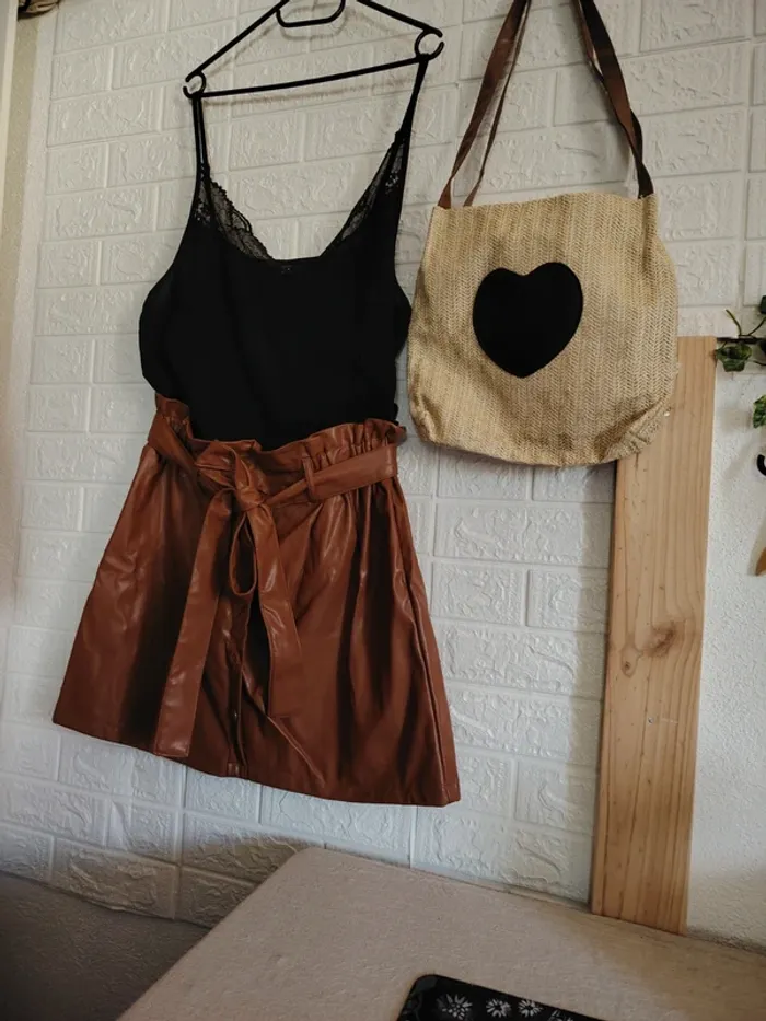 Ensemble 3 pièces marron et noir - photo numéro 4