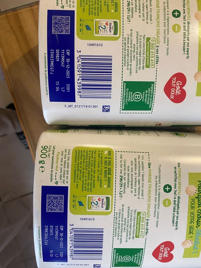 2 lait de nourrisson date courte + la céréale dans la bio - photo numéro 2