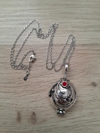 Collier Verveine, Vampire Diaries, Elena Gilbert, chaine en argent 925, argenté
