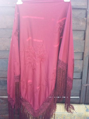 foulard bordeaux à franges * prix 5e * kiki60230