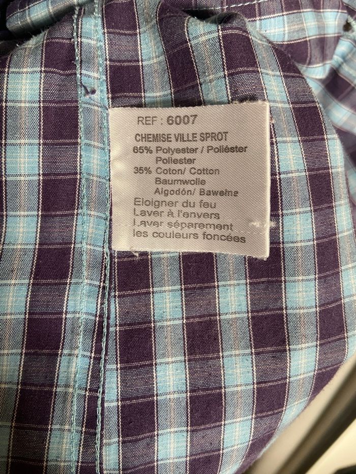 Chemise à manches longues à carreaux - photo numéro 4