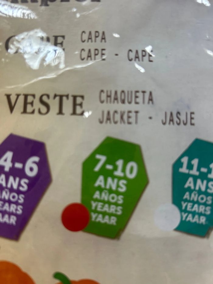 Déguisement Vampire 7-10 ans - photo numéro 2