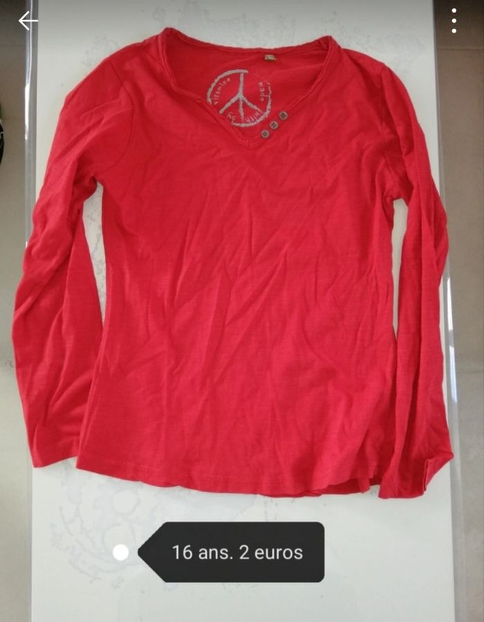 Tee shirt taille 16 ans