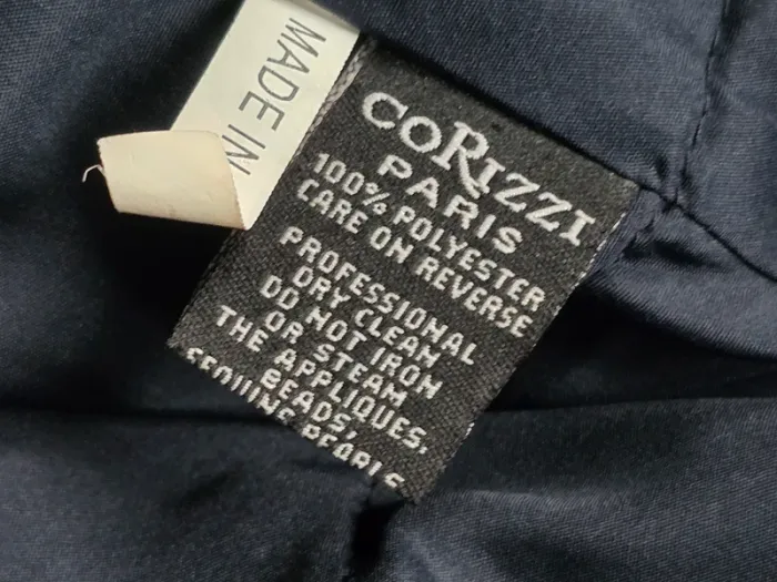 Robe de soirée Corizzi Paris bleu et strass - photo numéro 13
