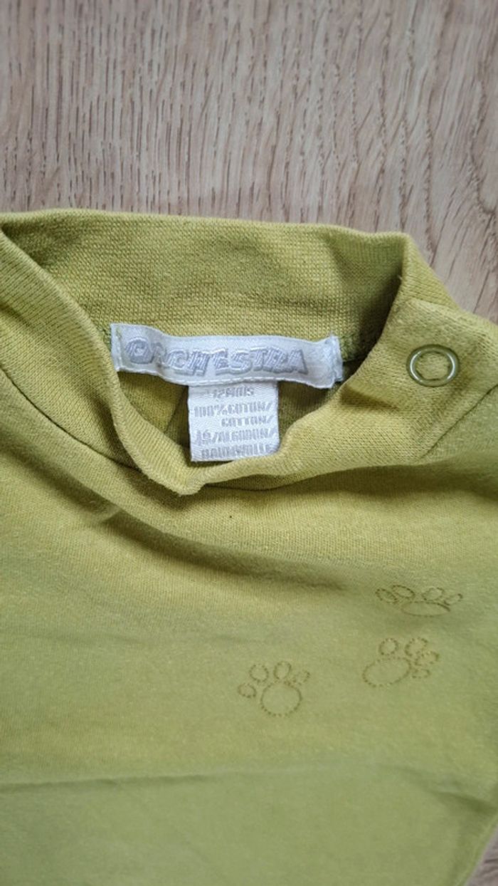 Lot 2 t-shirts ML 12mois - photo numéro 3