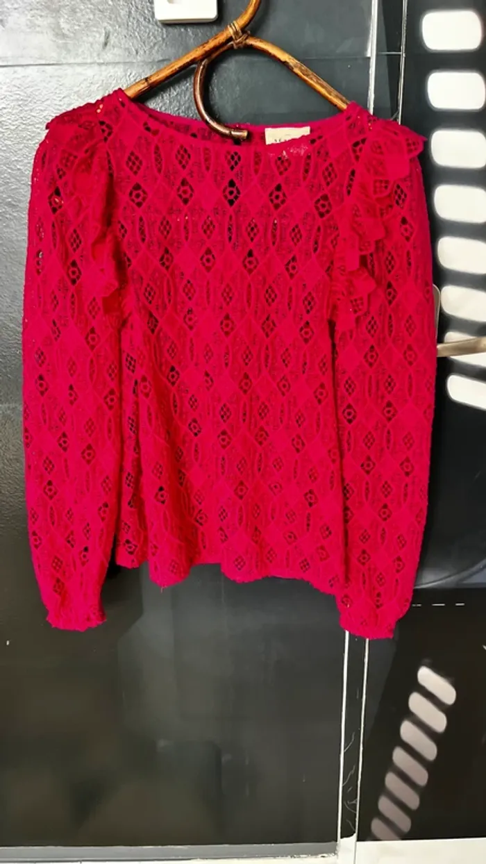 Blouse guipure Salina t36 sezane - photo numéro 5