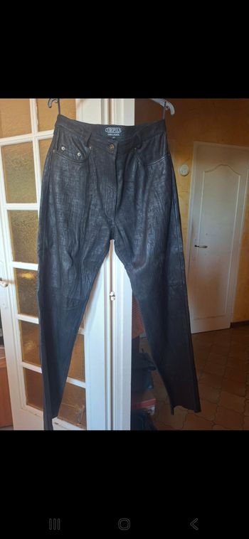 Pantalon femme cuir taille 46 cuiropolis