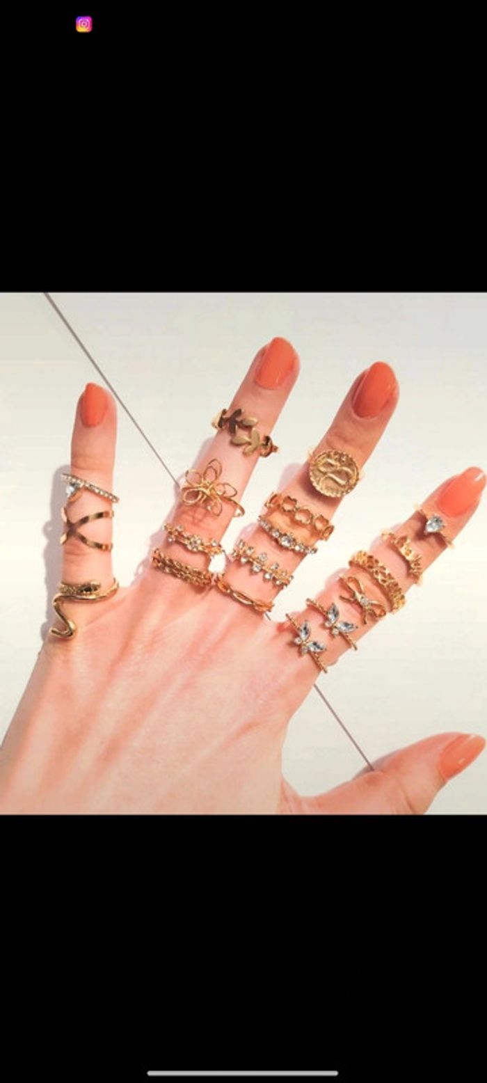 Bague Baby dorée - 18mm (2 bagues dispos pour 2€ unitaire) - photo numéro 4