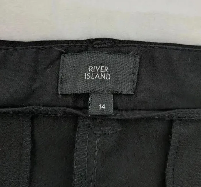 Pantalon noir asymétrique - River Island - taille 42 - photo numéro 4