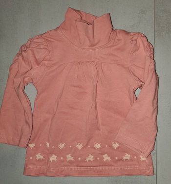 t-shirt fille avec col