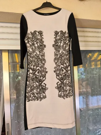 🎀 Robe élégante imprimé dentelle