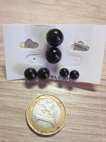 Magnifiques lot 3 b o neuves vintage perles noires