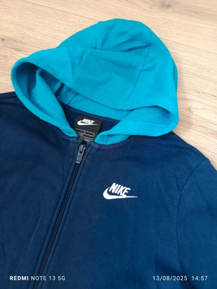 Magnifique veste NIKE bleu neuve taille 11 13 ans - photo numéro 3