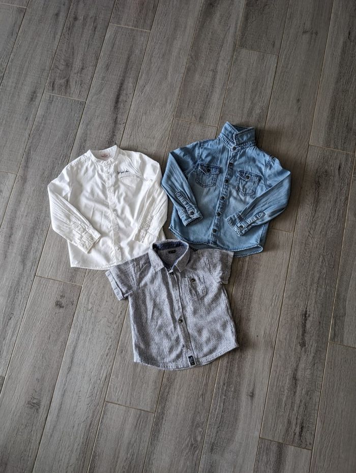Lot de 3 chemises légères, taille 4 ans