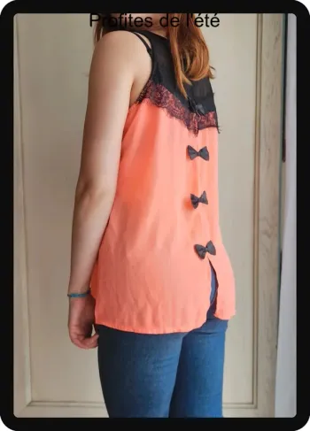 Haut long Blouse été dentelle