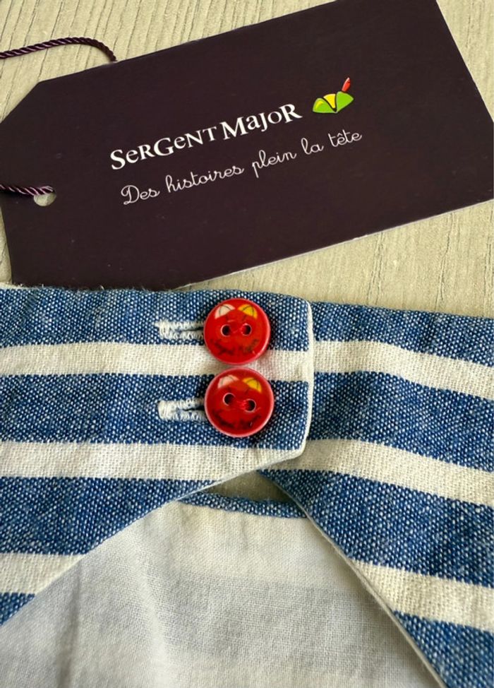 Superbe robe marinière - Sergent Major - Taille 4 ans - photo numéro 8