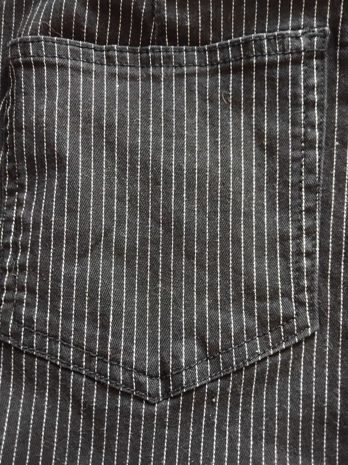 Pantalon stretch noir rayures blanches tbe - photo numéro 4