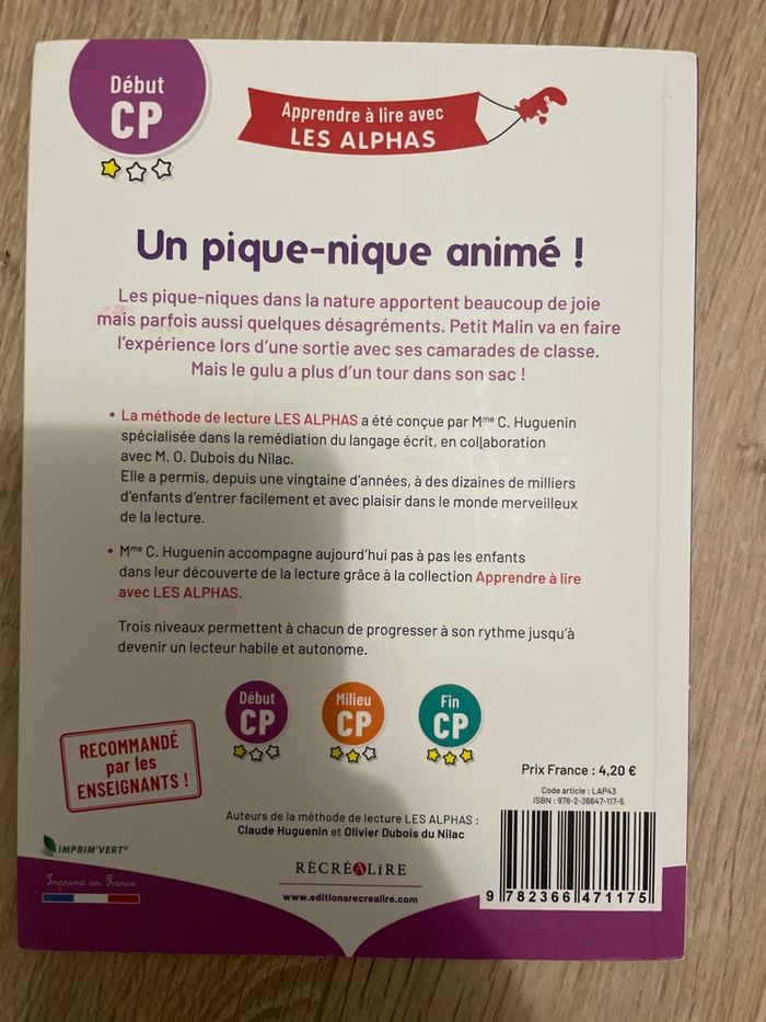 Livre Un pique-nique animé Les Alphas - photo numéro 2