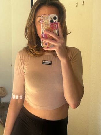 Crop top adidas rose pale sport