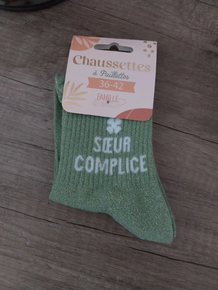 Chaussettes à paillettes Sœur Complice