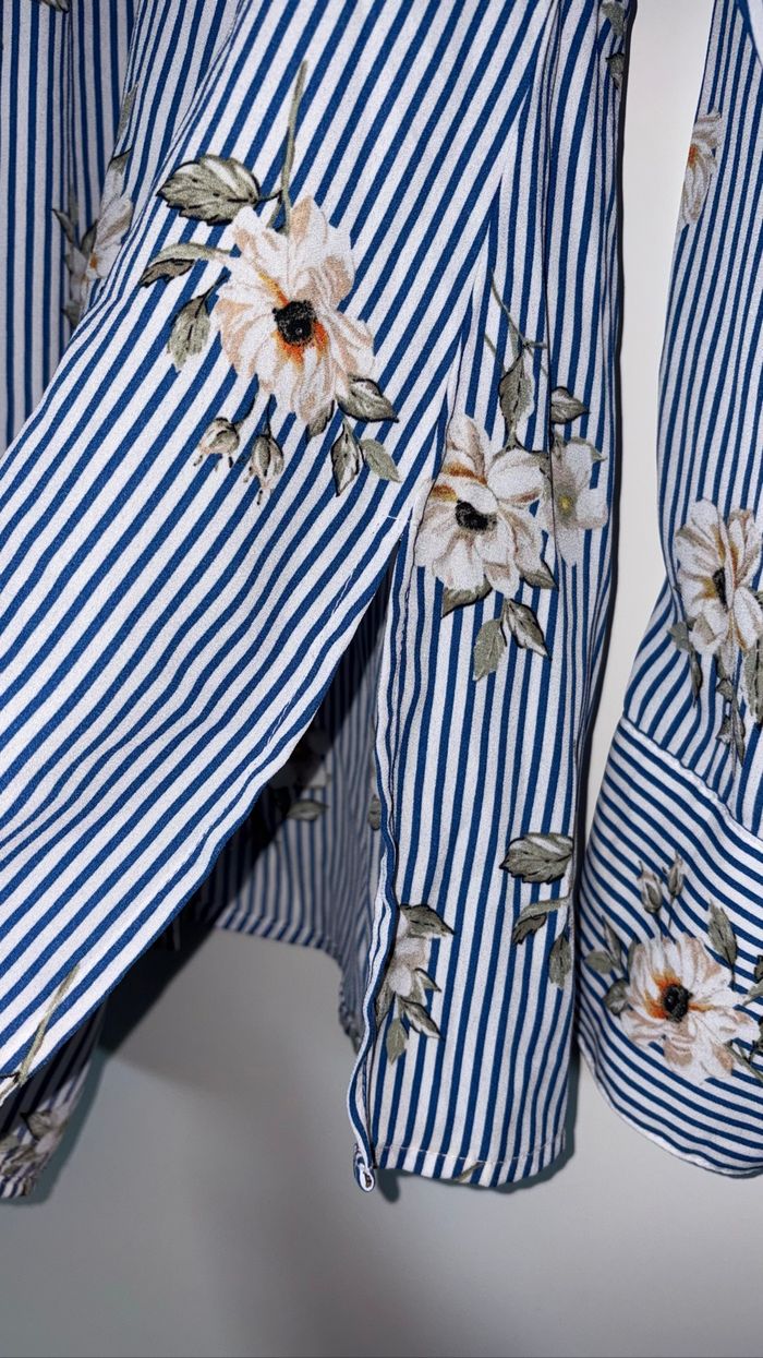 Chemise à manches longues à fleurs XL Femme - photo numéro 5