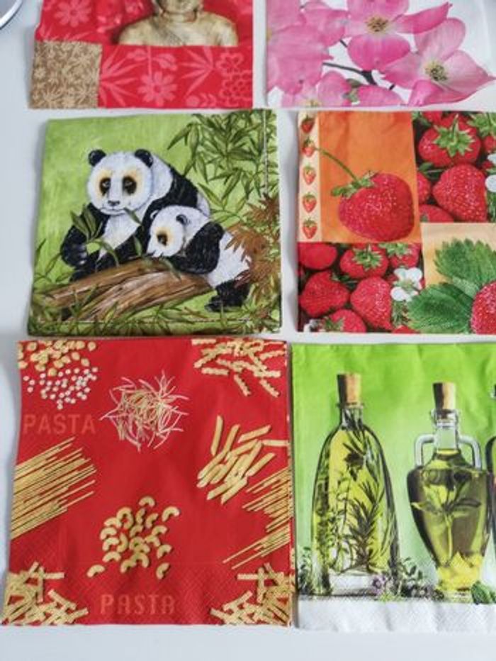 Lot de 10 serviettes en papier pour serviettes loisirs créatifs - photo numéro 2