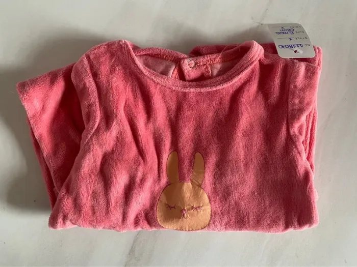 Pyjama épais rose Mots d’Enfants 6 mois/68 cm [ref.111B070]