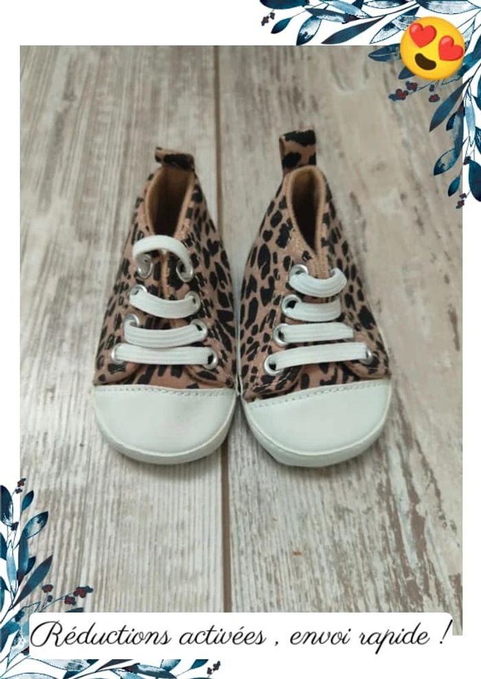 Chaussures bébé filles léopard 16/17