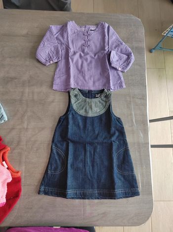 Ensemble robe bébé fille 12 mois Tout compte Fait