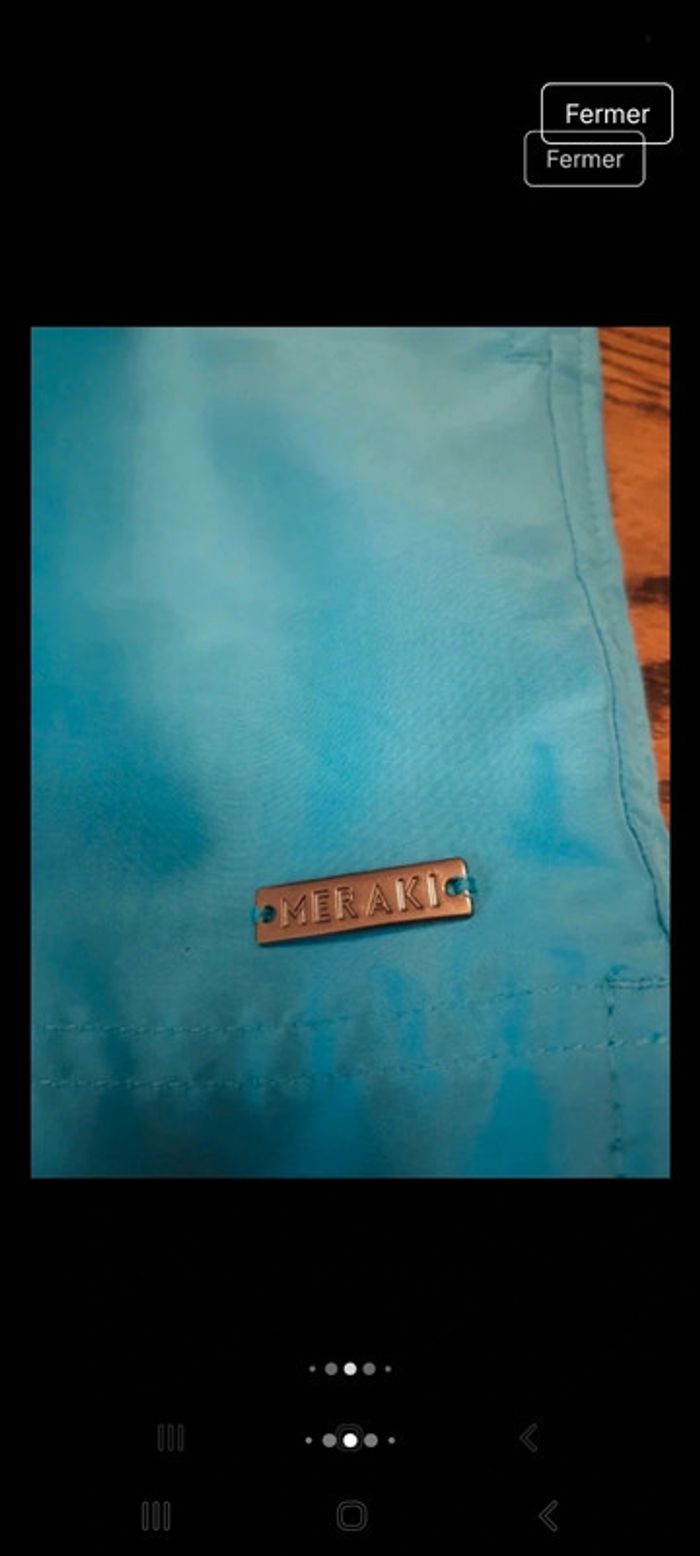 Short homme Meraki tourquoise taille M - photo numéro 6