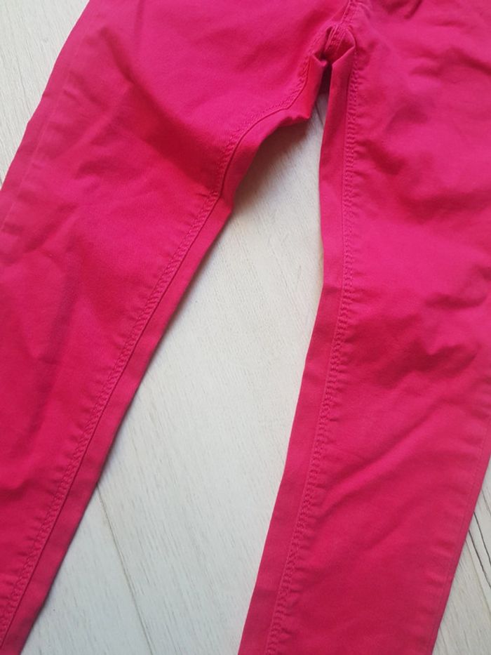 Pantalon fushia catimini à broderies fille 4ans - photo numéro 3