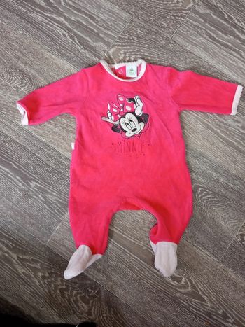 Pyjama Minnie Disney 1 mois rose