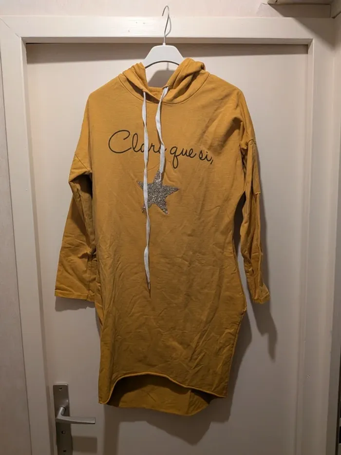 Sweat long a capuche femme