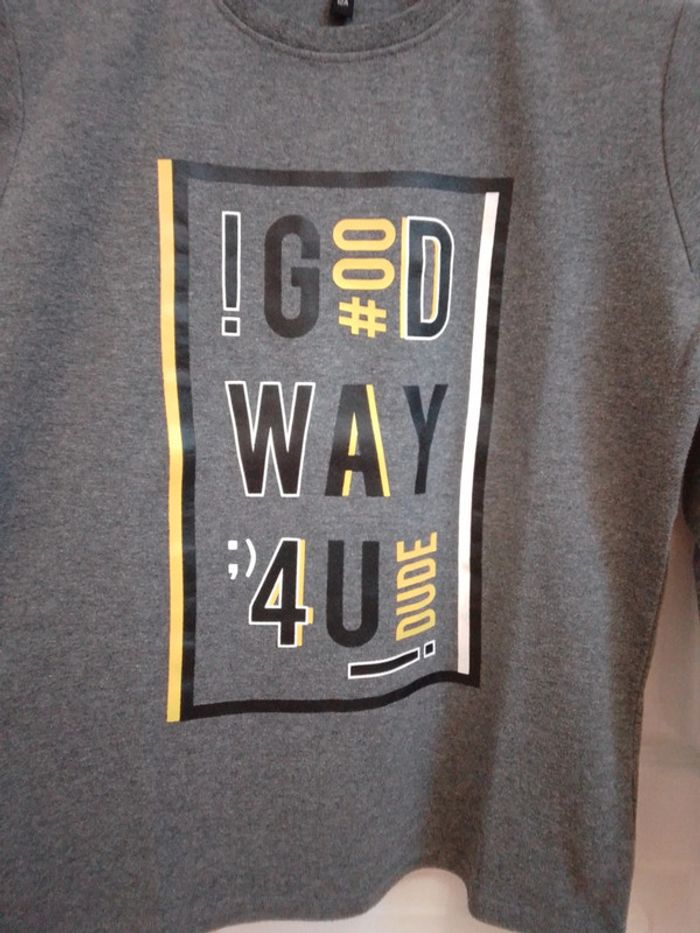 T-shirt gris chiné foncé T.12 ans - photo numéro 10