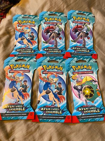 Lot de 6 blisters pokémon EV09 aventures ensemble