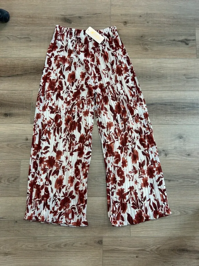 Pantalon femme fluide pantalon léger femme pantalon motifs pantalon jupe femme taille 38 taille 40