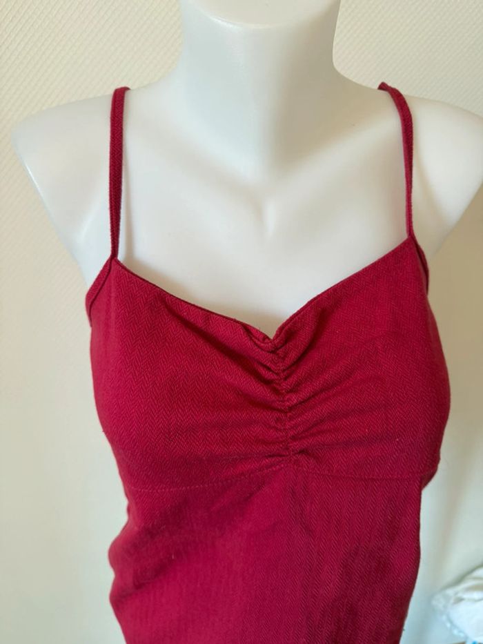 Top vintage rouge en très bon état taille M natural - photo numéro 2